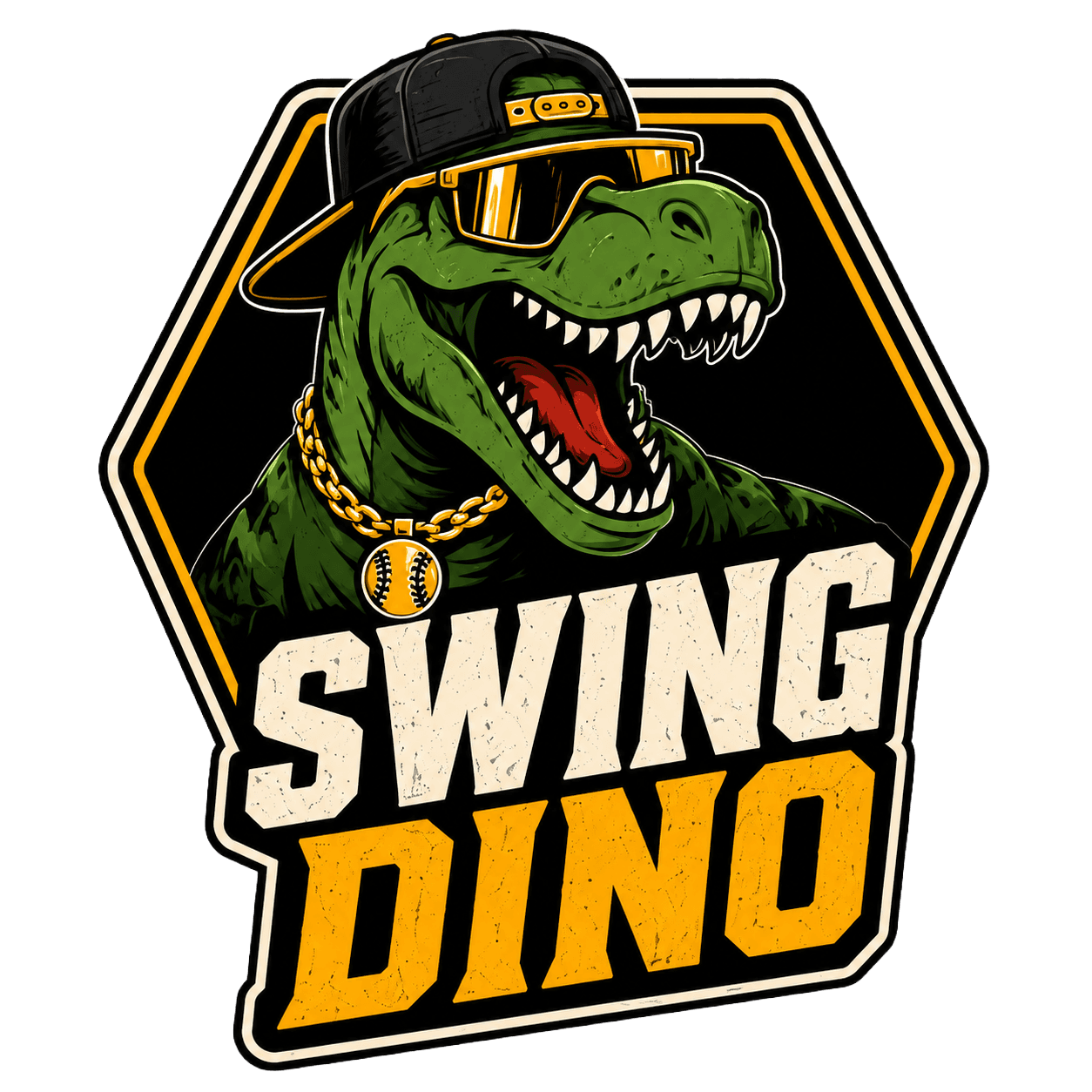 Rex, the SwingDino mascot